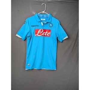 Macron SSC Napoli 2013-14 Away‎ Soccer Jersey Blue Lete 77 Mens Large